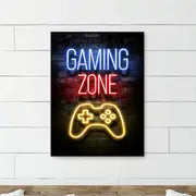 Affiche sur toile avec citations de jeux vidéo pour une décoration de chambre moderne (sans cadre)