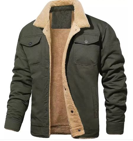 Men's Fleece-Lined Bomber Jacket