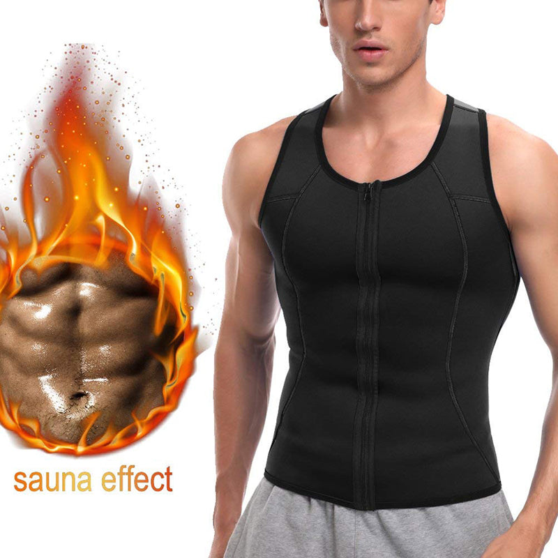 Men's Black Sports Shapewear Vest