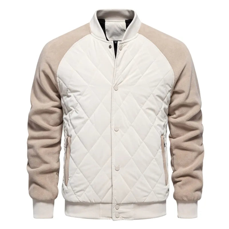 Veste Homme Matelassée Doublée Polaire Épaisse | Manteau d'Hiver Chaud