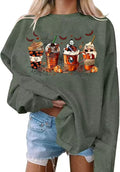 VKEGNIO Women's Halloween Graphic Sweatshirt