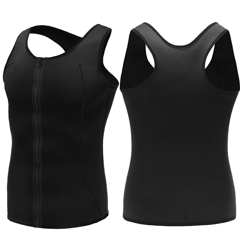 Men's Black Sports Shapewear Vest