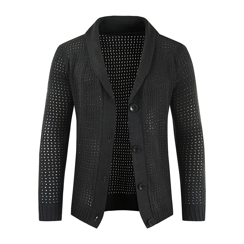 Men’s Twisted-Knit Cotton-Blend Jumper