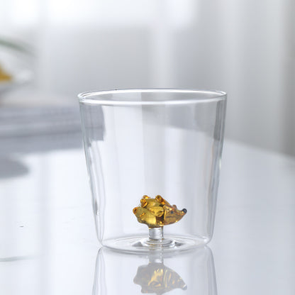 3D Animal Glass Cup | 300ml Cute Farm Animal Mug