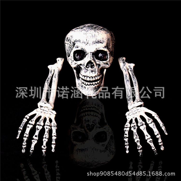 Halloween Skeleton Garden Decor – Glowing Skull & Hand Stakes