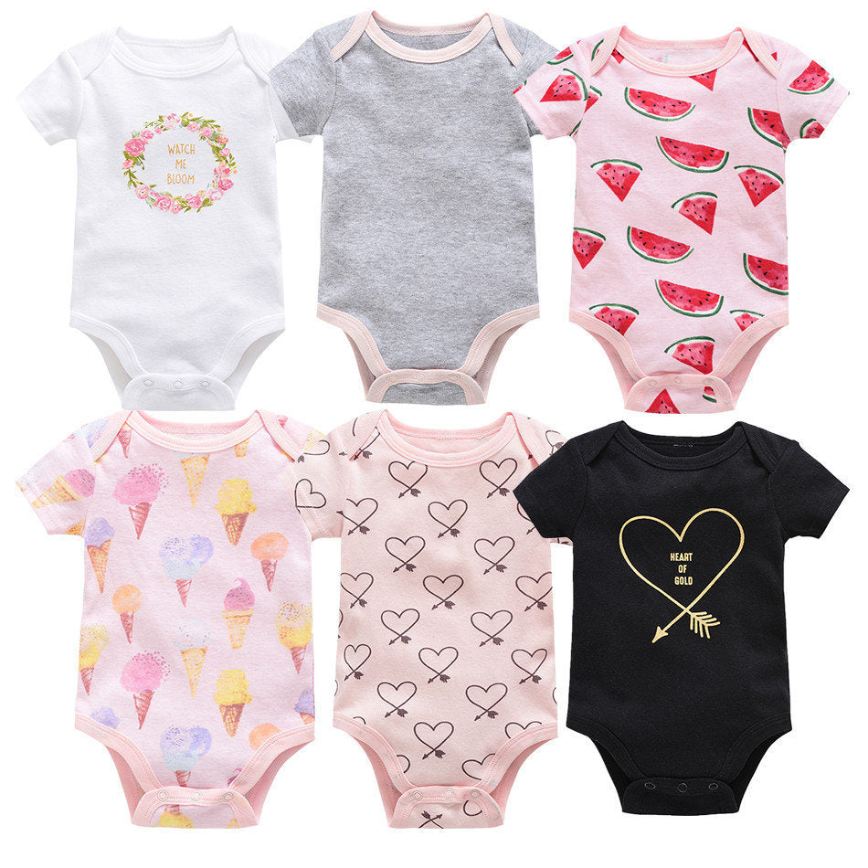 Baby Cotton Six-Piece Summer Outfit Set