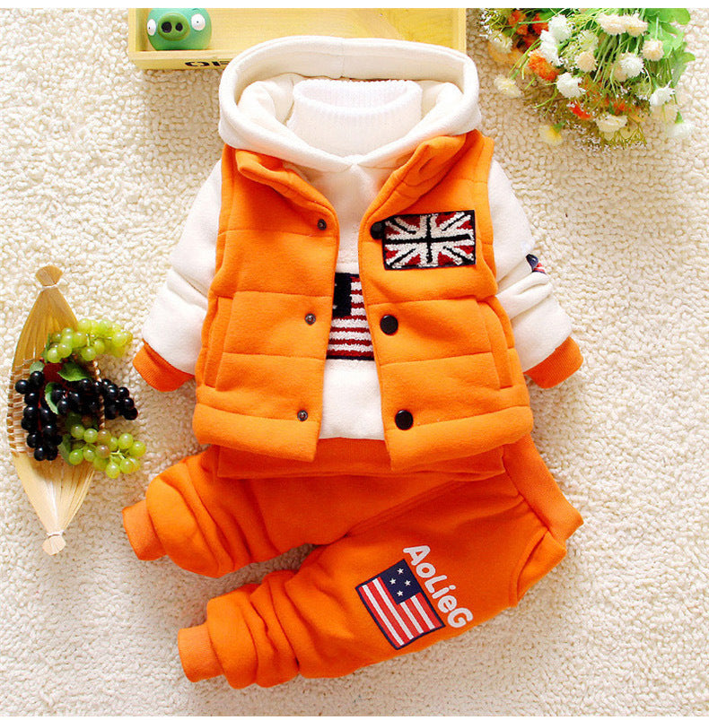 Kids’ Hooded Three-Piece Outfit Set