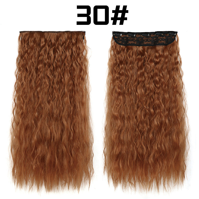 22-Inch Long Curly Synthetic Hair Extensions – Bulk Braiding Hair for Natural Styles