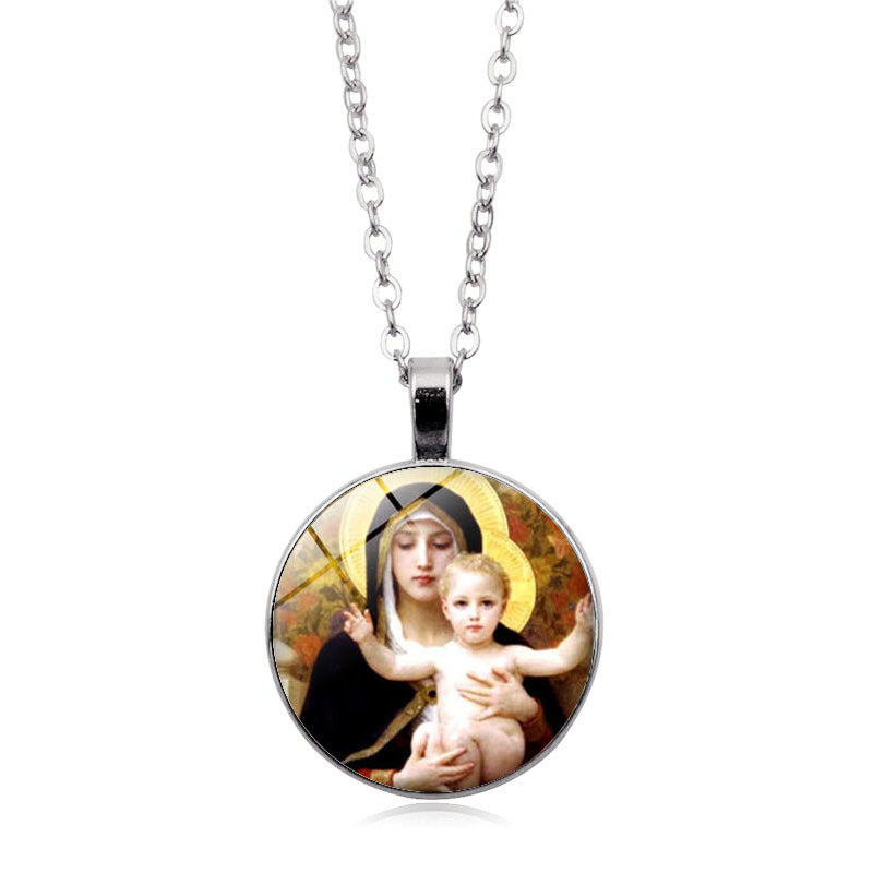 Virgin Mary Pendant Necklace