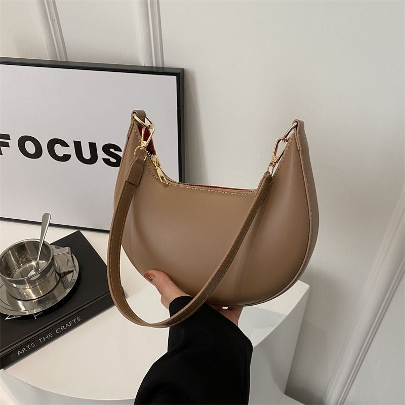 Women’s Textured Crescent Shoulder Bag