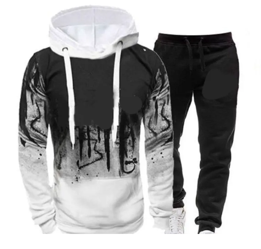 FlexFit Men's Hooded Tracksuit Set