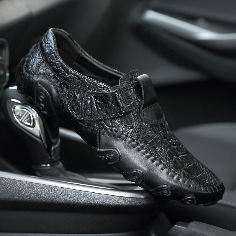 Octopus Leather Driving Shoes | Doudou Slip-On Loafers