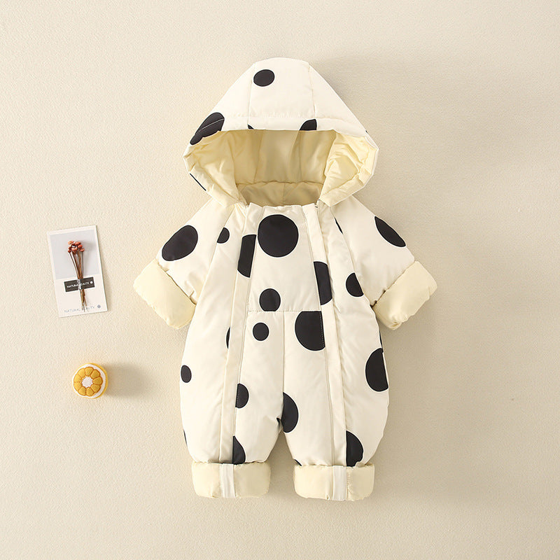 Baby Hooded Winter Coveralls