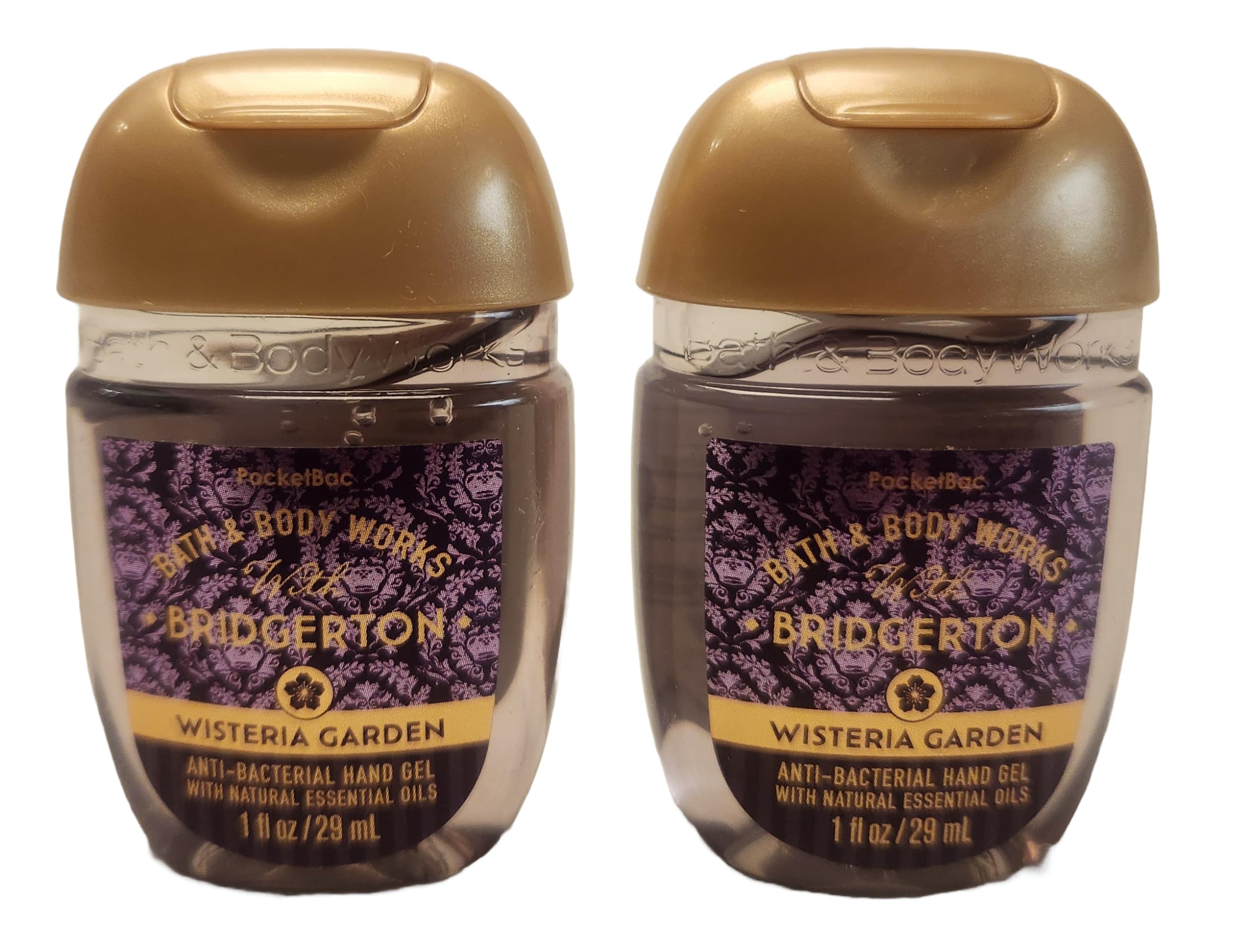 Bath and Body Care Travel Hand Sanitiser – Garden Scent, 2-Piece Bundle (1 fl oz Each)