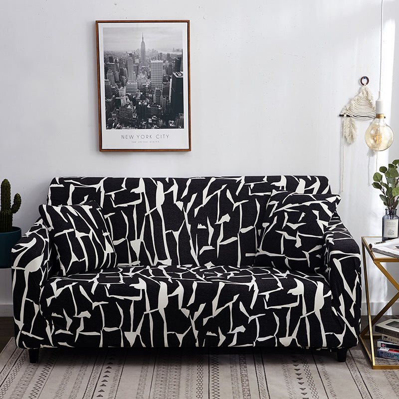 Geometric Stretch Sofa Cover