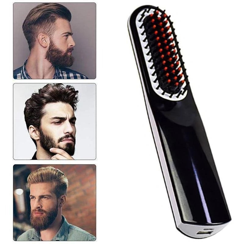Quick Beard Straightener – Electric Heated Beard Comb for Effortless Grooming & Styling
