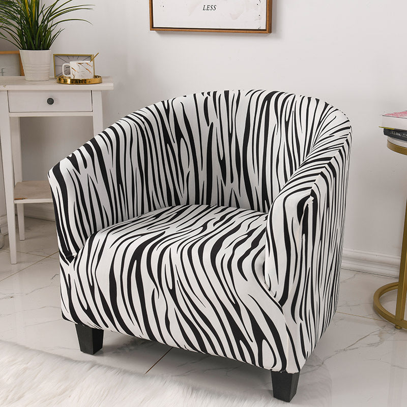 Geometric Stretch Single-Seat Sofa Cover