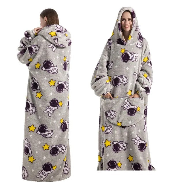 Relaxed-Fit Blanket Nightgown