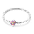 NARMO Flower Charm Sterling Silver Bracelet