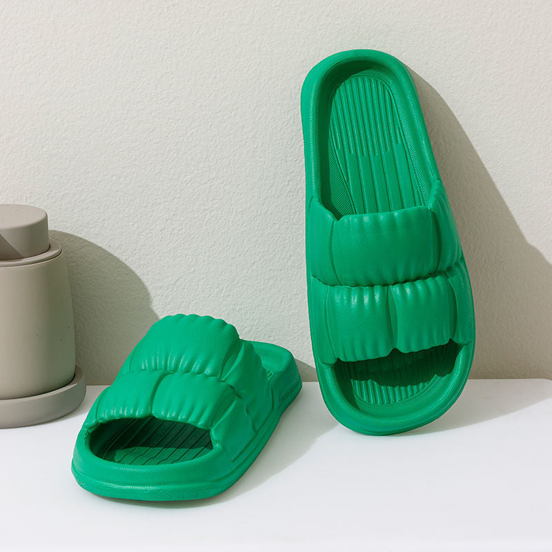 Thick Sole Women's Bathroom Slippers – Non-Slip Waterproof Shower Shoes