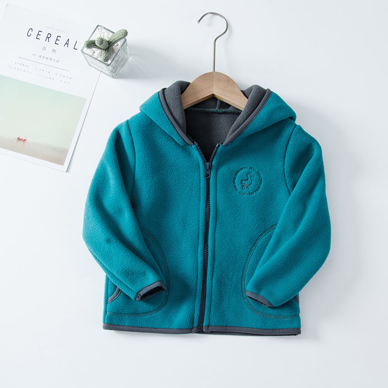 Kids' Hooded Polar Fleece Cardigan Set