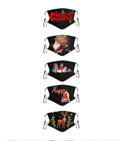 Christmas Print Fabric Face Coverings
