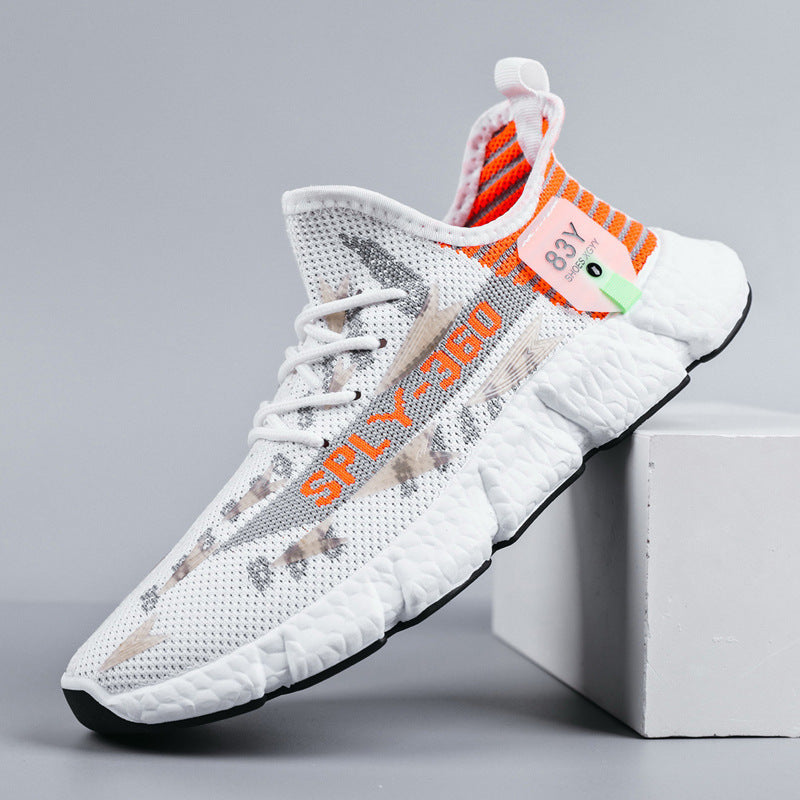 Glow-in-the-Dark Sports Sneakers for Men – Breathable Mesh, EU 39–44