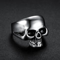Skull Titanium-Steel Statement Ring