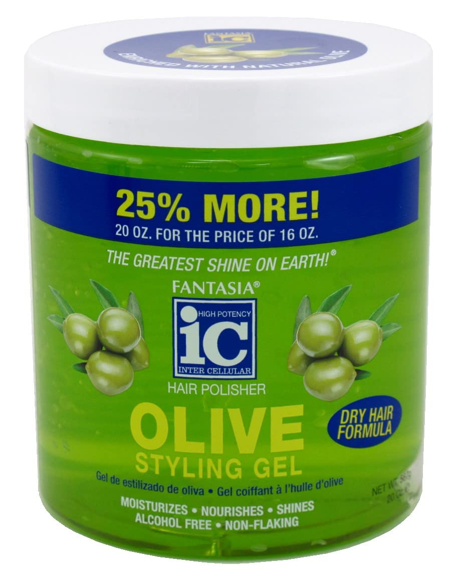 Fantasia Olive Styling Gel, 20 oz