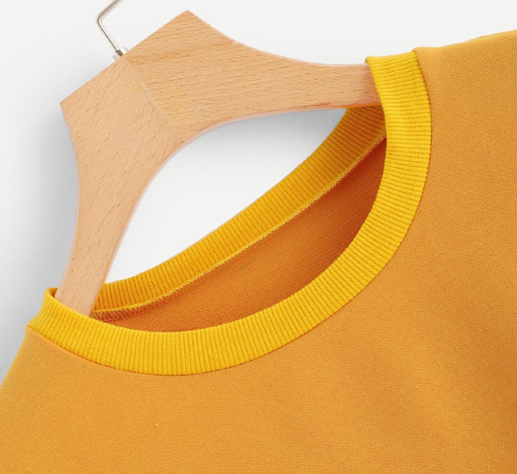 Letter Tie Long Sleeve Sweatshirt