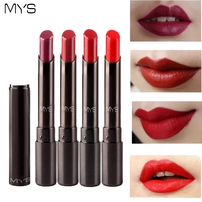 MYS Matte Lipstick – Long-Lasting Lip Tint & Lip Gloss, 12 Shades