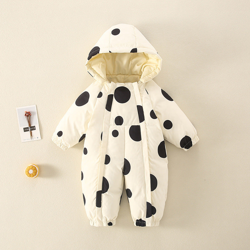 Baby Hooded Winter Coveralls