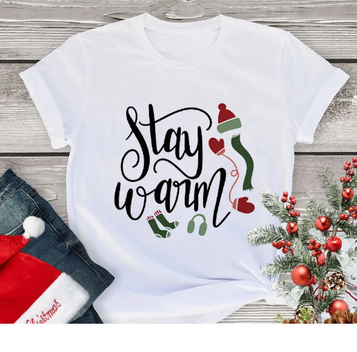 Lässiges Weihnachts-T-Shirt
