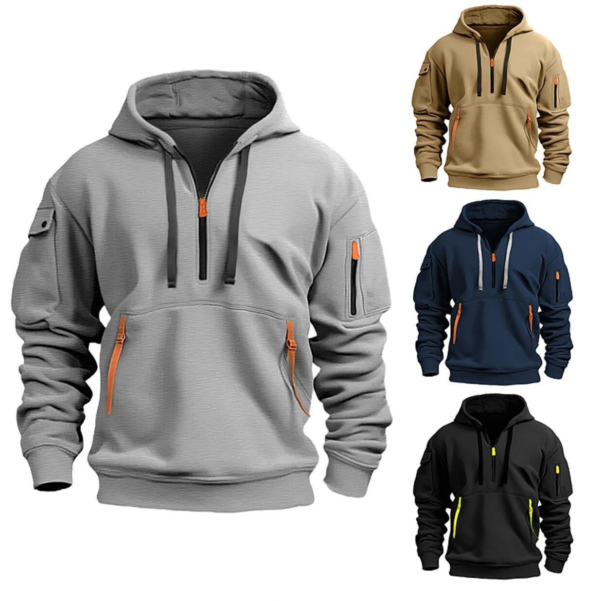 Easy Fit Hooded Sweatshirt – Unisex Polyester Pullover Hoodie in 8 Colours | S–3XL