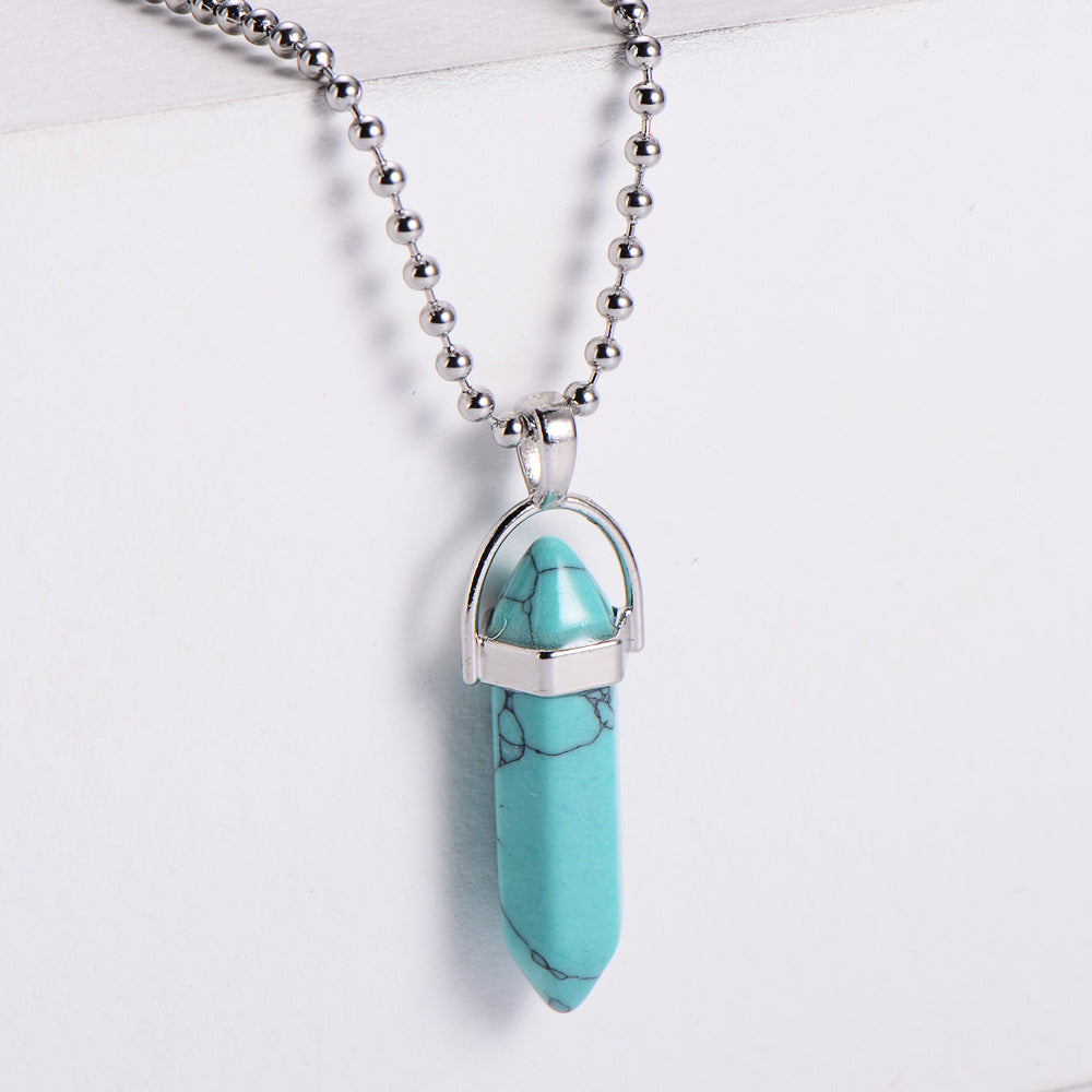 Women's Natural Stone Bead Necklace