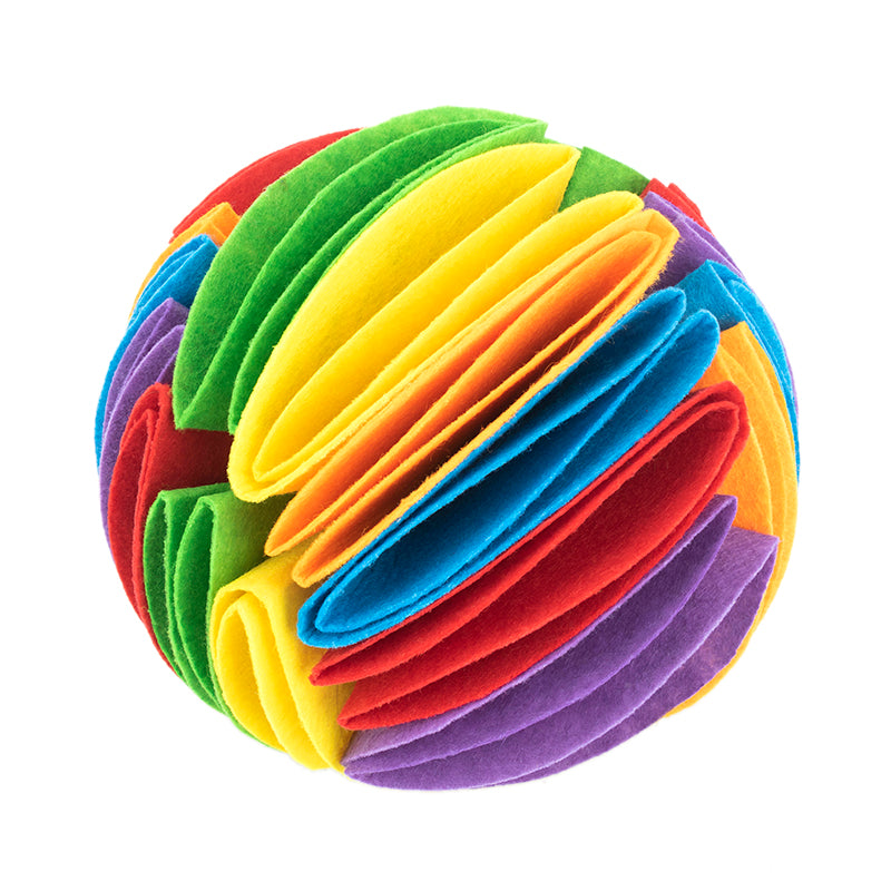 Balle reniflard pliable pour chien | Jouet d'entraînement QI et d'alimentation | 15 cm et 20 cm