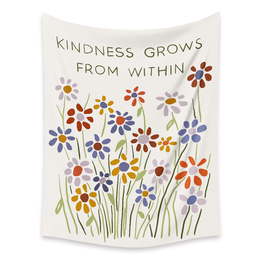 Tenture murale florale personnalisée pour la décoration de la chambre