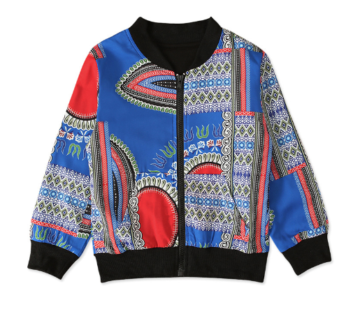 Kinder Bohemian-Print Reißverschlussjacke | Unisex Frühlings- & Herbstjacke | 6 Farben | 90–130cm