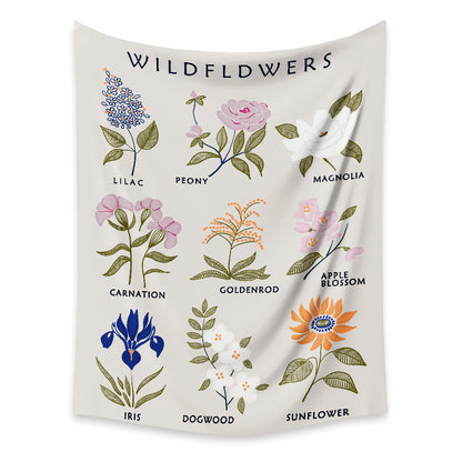 Custom Floral Wall Tapestry for Room Decor