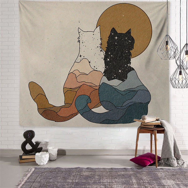 Tenture murale vintage minimaliste – Décoration chambre et salon