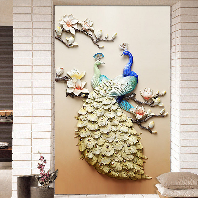 5D Diamond Painting Pfau für Wohnzimmer-Dekoration