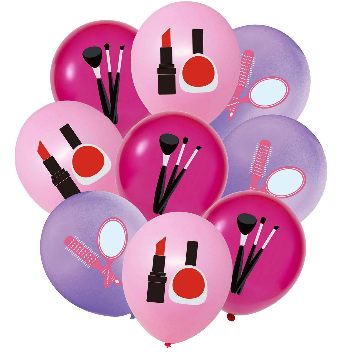 Spa Makeup Balloon Bouquet – 12 Pack