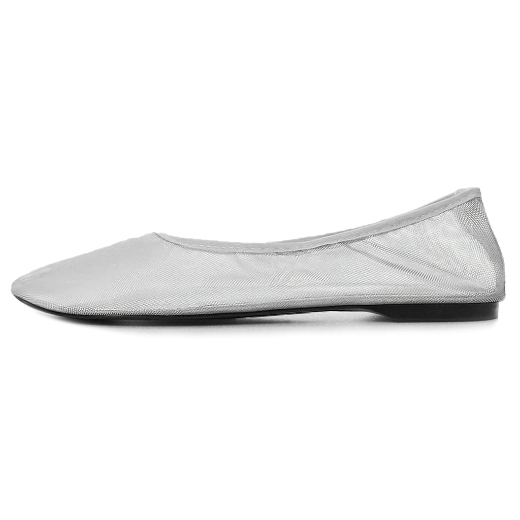 Damen Tüll Mesh Ballettschuhe – Slip-On Ballerinas für Arbeit & Festliche Anlässe