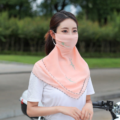 Women's UV Protection Chiffon Face Mask
