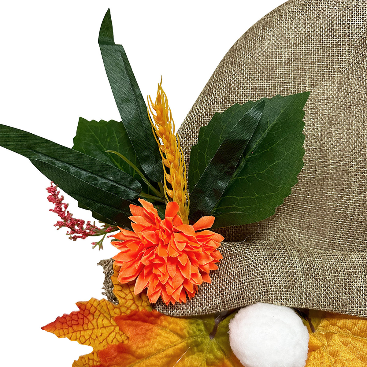 Maple Leaf Gnome Autumn Wreath