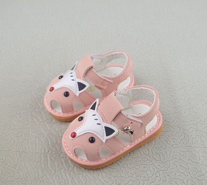 Cartoon Closed-Toe Toddler Learning Sandals
