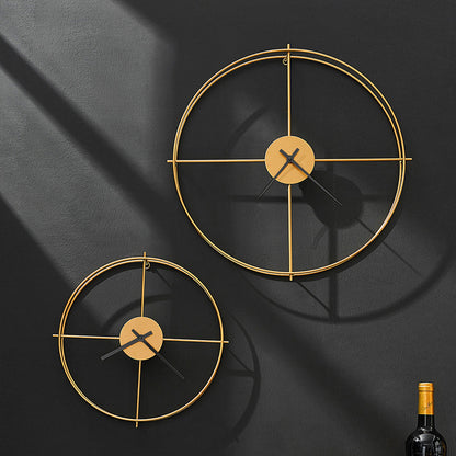 Nordic Style Iron Wall Clock for Living Room Decor