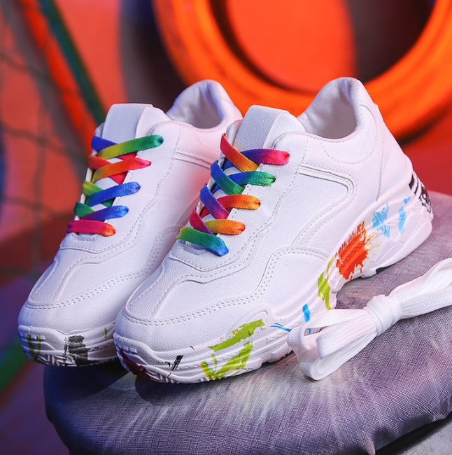 Damen Chunky Dad Sneakers mit Kaschmirfutter