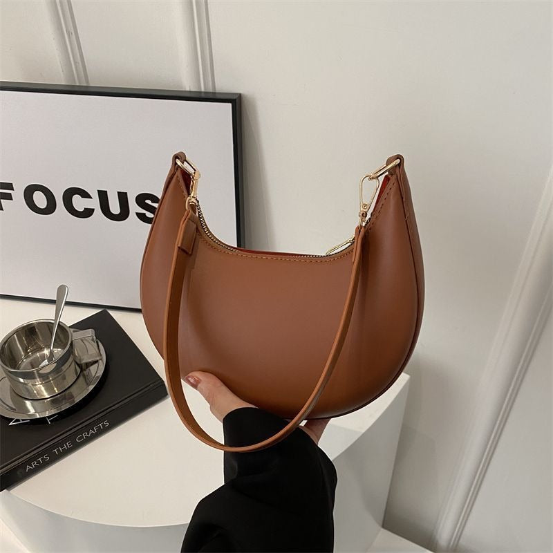 Women’s Textured Crescent Shoulder Bag