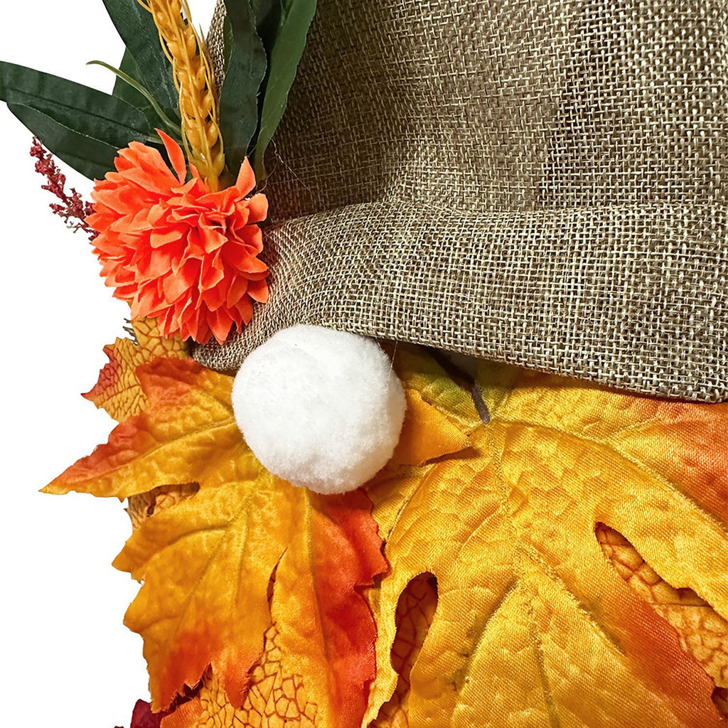 Maple Leaf Gnome Autumn Wreath
